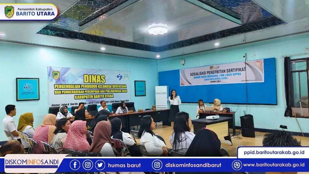 spbe barito utara | Disdalduk KB PPA Barito Utara Gelar Sosialisasi Sertifikat Nomor Induk Berusaha (NIB)